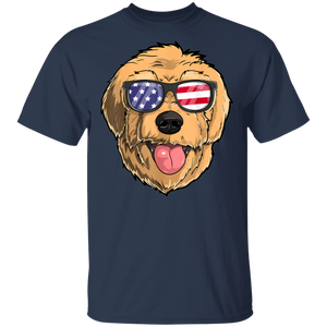 4th of July Goldendoodle Dog Patriotic USA T-SHIRT